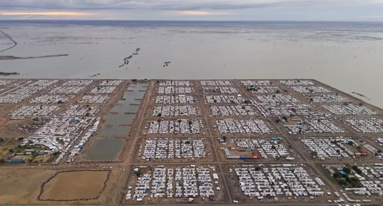 A part of the populartion of Block 5A is living in camps for internally displaced people in Bentiu